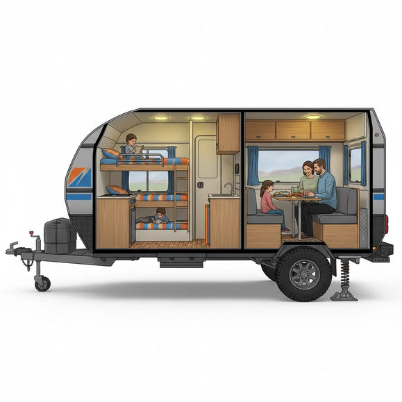 Best Family Off-Road Camper Trailer USA | Bunks Included
