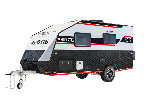 Black Series HQ15 off-road travel trailer for new owners