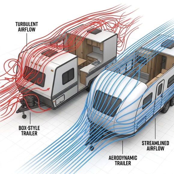 Aerodynamic Nose Cone Trailer: Drag, Stability & Design