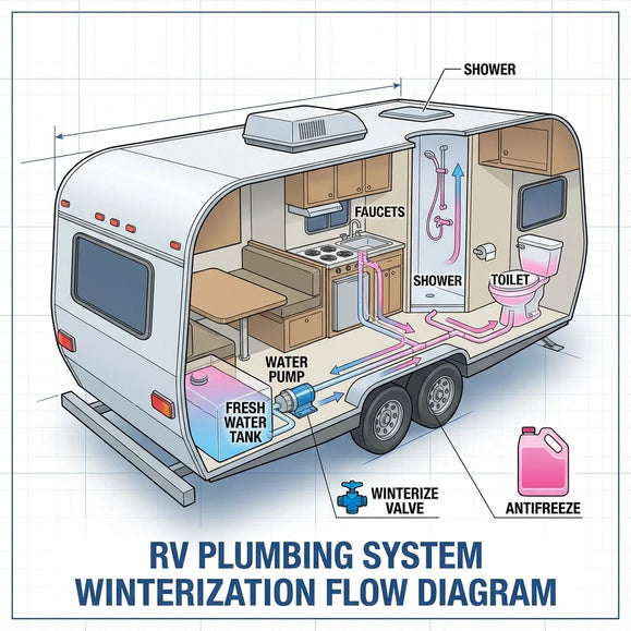 RV Antifreeze Usage Guide: Winterizing Your RV Plumbing System