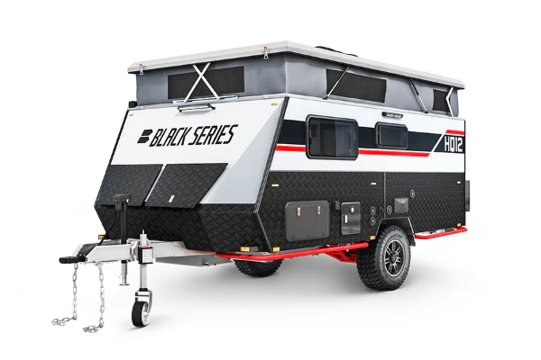 Black Series HQ12 compact off-road travel trailer
