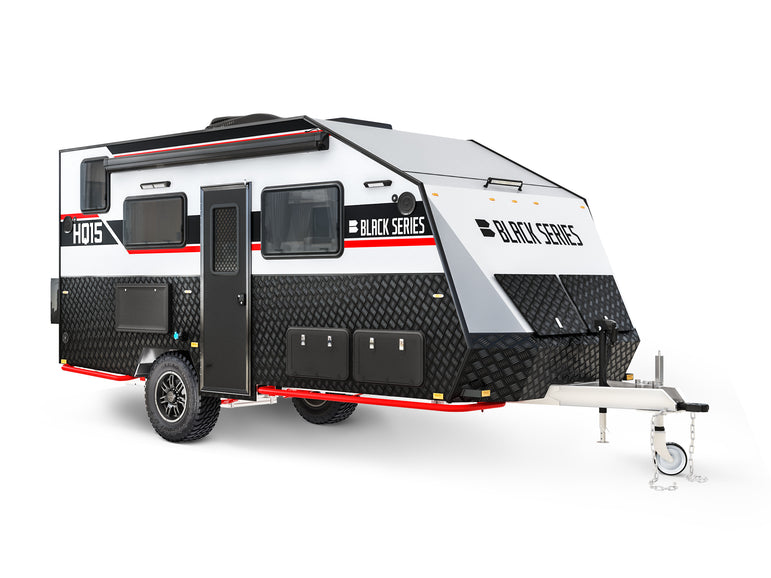 Black Series HQ15 solar panels and roof rack — off-grid power system