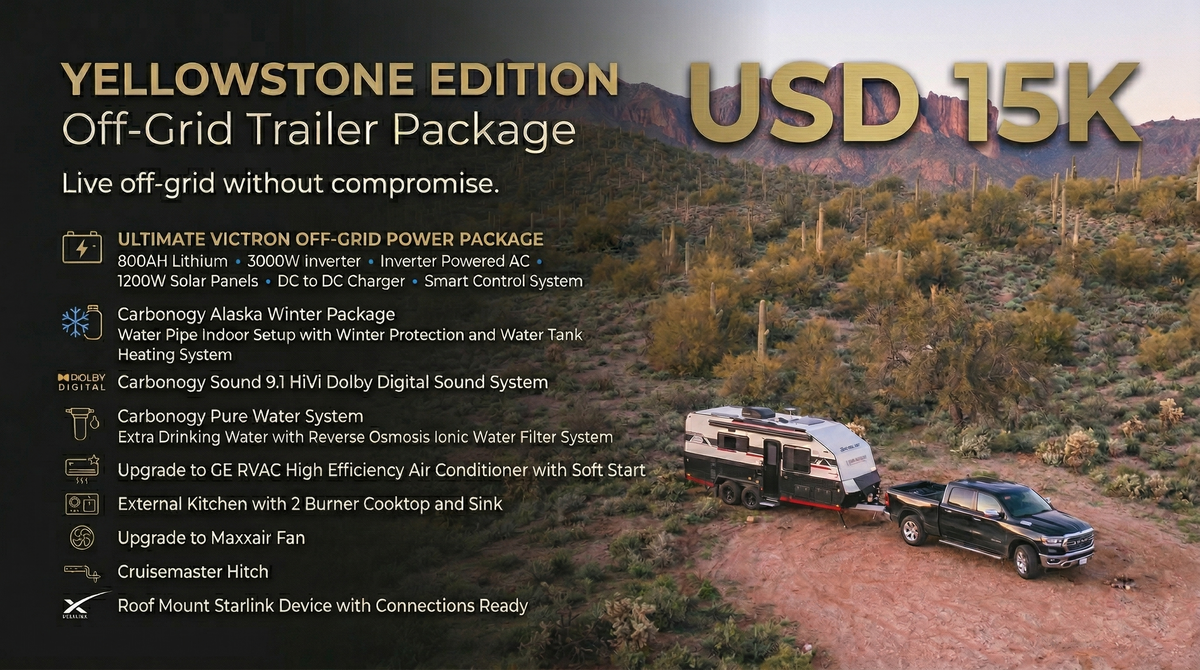 Yellow Stone off-grid trailer package