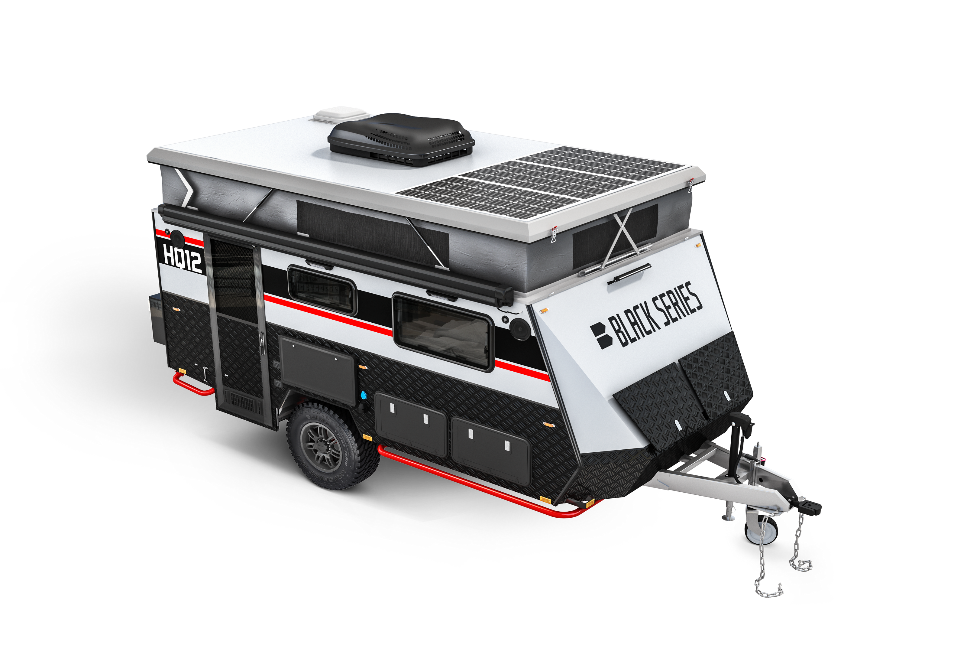 Black Series HQ12 off-road trailer on trail