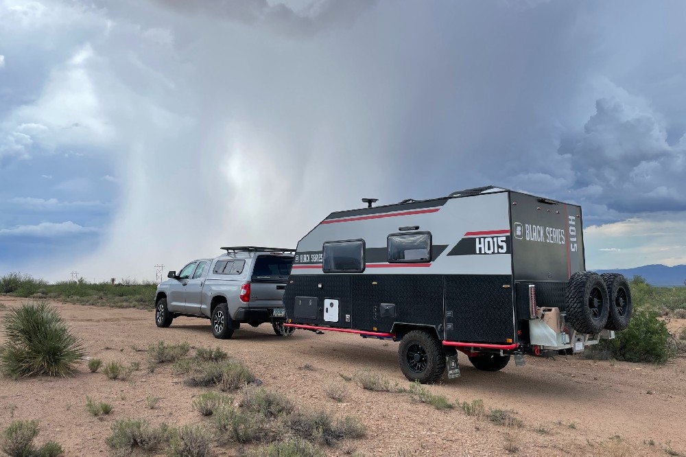 Storm Chasing in the HQ15 Off-Road Trailer with Harlan Taney