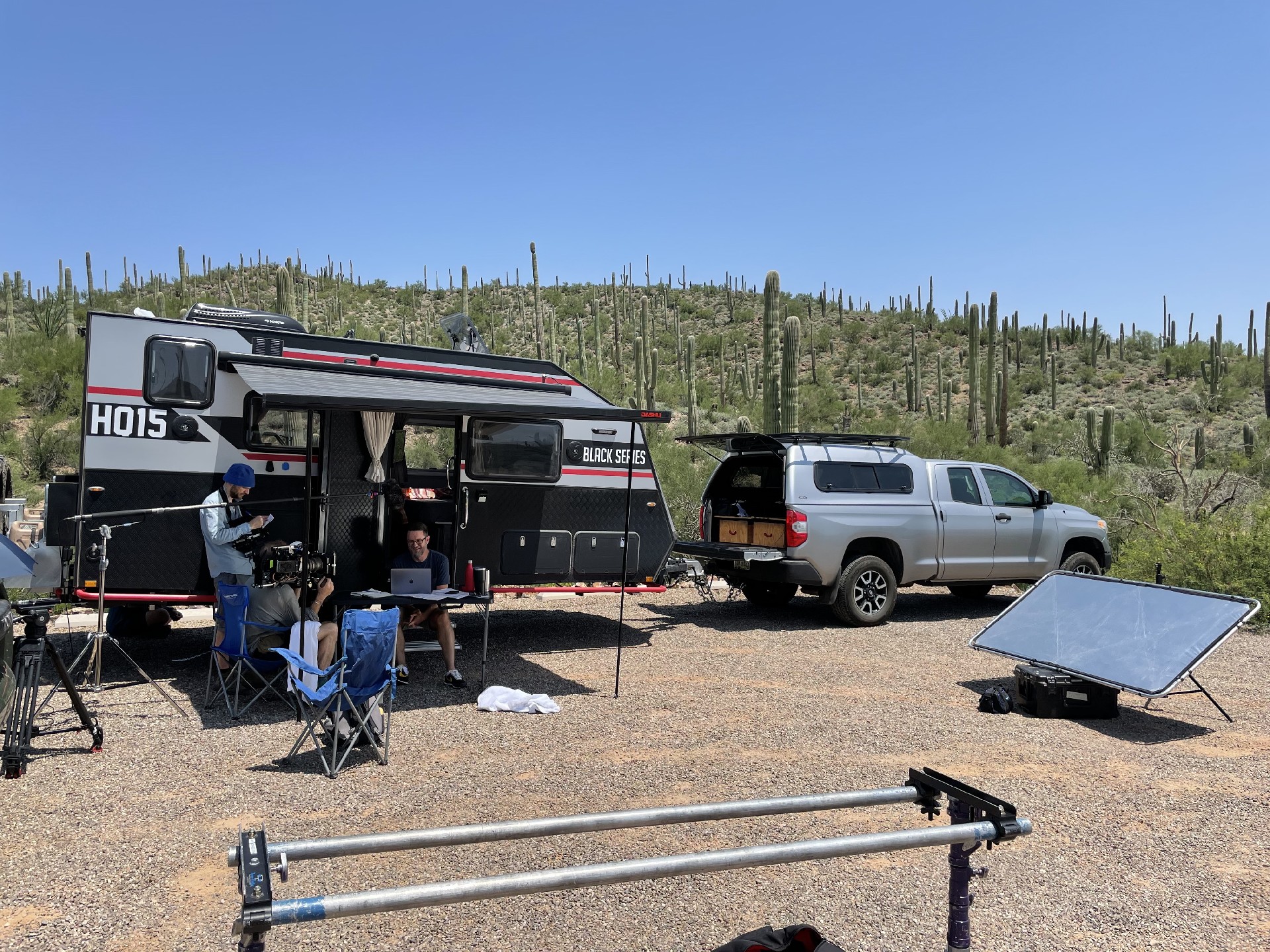 ADVENTURE FILMMAKER, HARLAN TANEY, TURNED THE HQ15 INTO A MOBILE BASECAMP FOR FILMING ON LOCATION